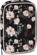 Penalas-dėžutė Flower Black, XL, su užtrauktuku