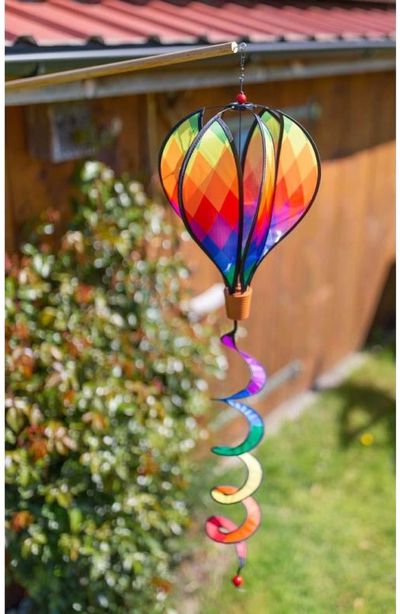 Pakabinama vėjo dekoracija WINSPORATION Hot Air Balloon Twist Patchwork Mini 92 cm