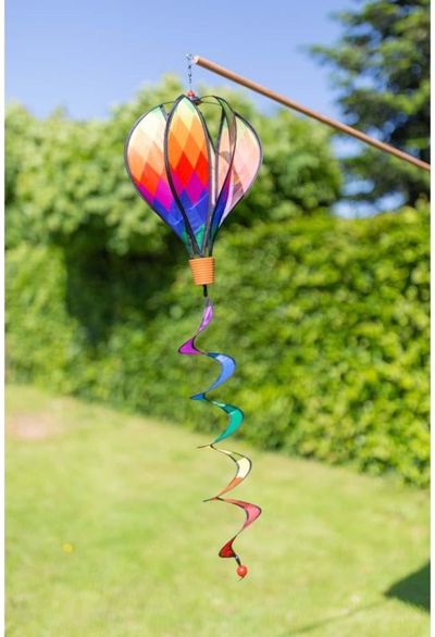 Pakabinama vėjo dekoracija WINSPORATION Hot Air Balloon Twist Patchwork Mini 92 cm