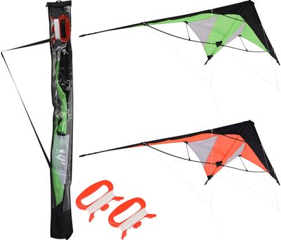 Aitvaras KITE SPORTS WITH su dviem rankenom įv. rūšys
