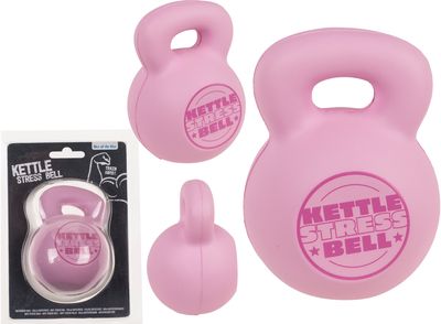 Antistresinis kamuoliukas KETTLEBELL rožinis (blisteris)