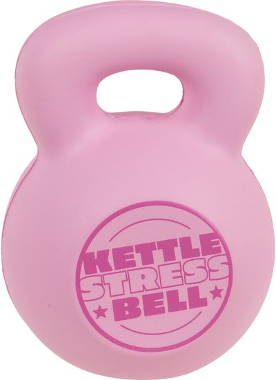 Antistresinis kamuoliukas KETTLEBELL rožinis (blisteris)
