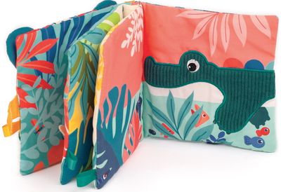 Lavinamoji kūdikio knygelė LUDI džiunglės (medžiaginė)