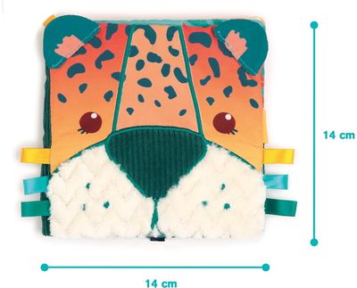 Lavinamoji kūdikio knygelė LUDI džiunglės (medžiaginė)