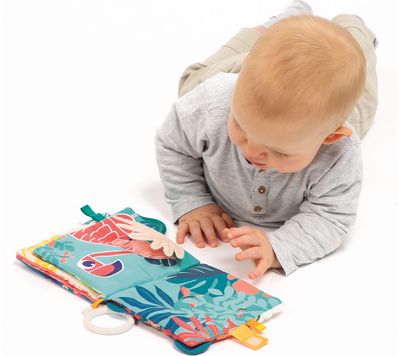 Lavinamoji kūdikio knygelė LUDI džiunglės (medžiaginė)