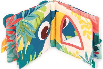 Lavinamoji kūdikio knygelė LUDI džiunglės (medžiaginė)