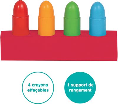 Lavinamasis žaislas LUDI vandenyje piešiamos kreidelės su veidrodėliu