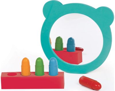 Lavinamasis žaislas LUDI vandenyje piešiamos kreidelės su veidrodėliu