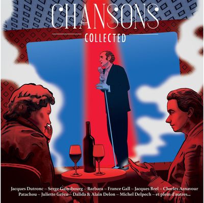 Vinilinė plokštelė Chansons Collected - Various (180g) (Red + Blue Vinyl) 2LP