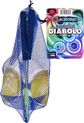 Komplektas Acrobat 105 Guminis Diabolo Geltonas + aliumininėsi lazdos