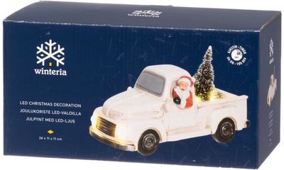Dekoracija SANTA TRUCK su LED, 15 cm