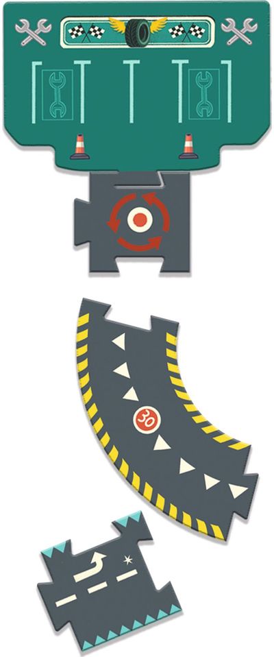 Dėlionė - trasa DJECO CRAZY MOTORS 24 det.