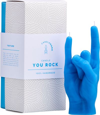 Žvakė CANDLEHAND YOU ROCK BLUE, 400 g