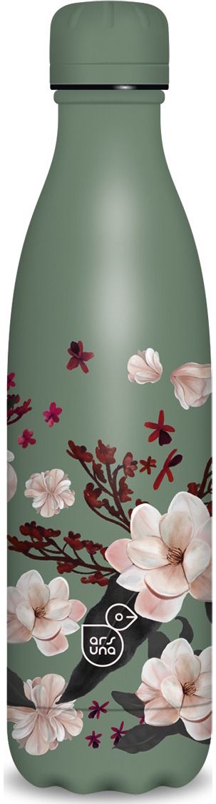 Nerūdijančio plieno gertuvė FLOWERY PINK, 500 ml