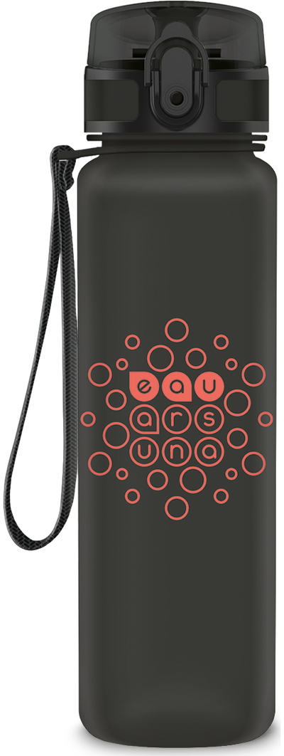 Plastikinė gertuvė MATTE DARK GREY, 600 ml