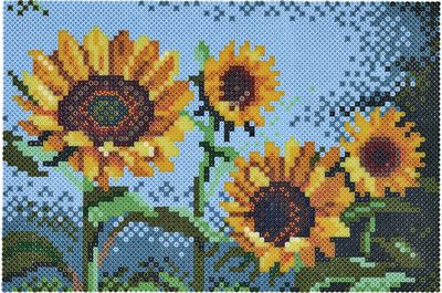 Karoliukų mozaika HAMA ART SUNFLOWER
