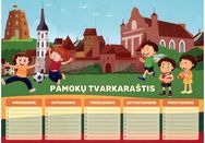 Pamokų tvarkaraštis, LT, A4