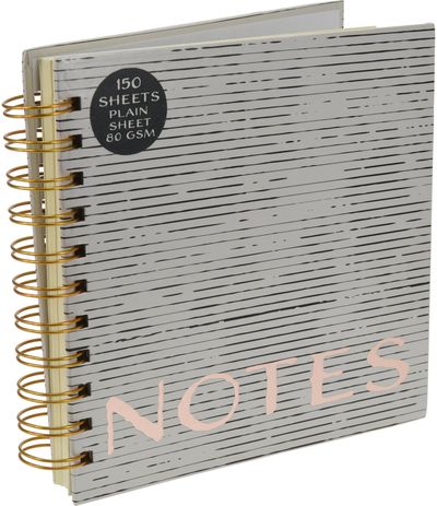 Užrašinė PRETTY su spirale, 150., 16x16 cm, įvairių rūšių