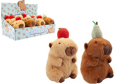 Pliušinis žaislas CAPYBARA WITH FRUIT 14CM, įv. rūšys