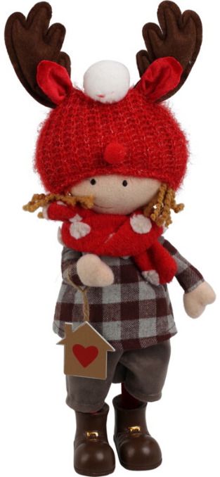 Dekoracija BOY/GIRL STANDING RED, 38 cm