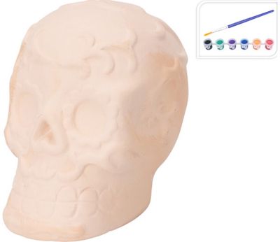 Kūrybinis rinkinys HALLOWEEN SKELETON - nuspalvink kaukolę