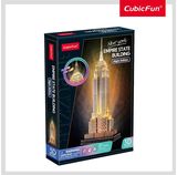 CUBICFUN 3D dėlionė Empire State pastatas (LED)