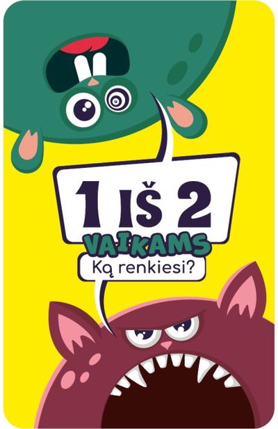 Stalo žaidimas 1 iš 2. Ką renkiesi? Vaikams
