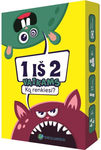 Stalo žaidimas 1 iš 2. Ką renkiesi? Vaikams