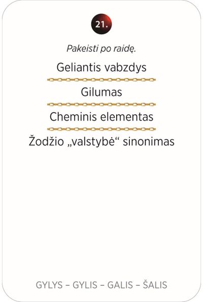 Stalo žaidimas AUKSINIS PROTAS. GRANDINĖLĖS Čempionų lyga