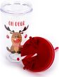 Kelioninis puodelis REINDEER su šiaudeliu