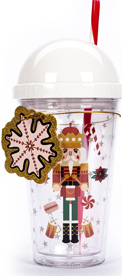 Kelioninis puodelis REINDEER su šiaudeliu