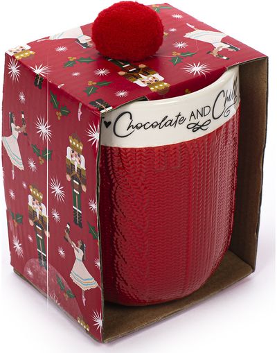 Keramikinis puodelis XMAS RED