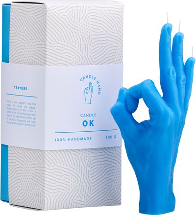 Žvakė CANDLEHAND OK BLUE , 400 g