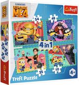 TREFL MINIONS 4 dėlionių rinkinys Minions