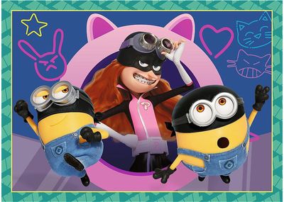 TREFL MINIONS 4 dėlionių rinkinys Minions