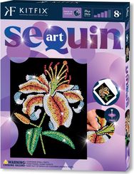 KITFIX DIY Sequin Art violetinis rinkinys Lelija