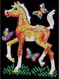 KITFIX DIY Sequin Art raudonasis rinkinys Kumelė Frėja