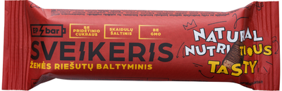 Žemės riešutų batonėlis su ryžiu traškučiais "Sveikeris", 50 g