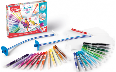 Kūrybinis rinkinys MAPED CREATIVE Pučiami flomasteriai komplektas Blow Pen 24 vn t.