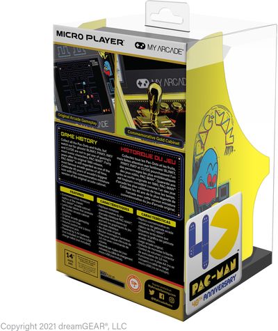 Nešiojama žaidimų konsolė MY ARCADE Micro Player Pac-Man 40TH Anniversary