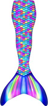 Undinės uodega su ląstu FIN FUN MERMAIDENS RAINBOW Youth S/M, 116 - 140, 27,5 - 39