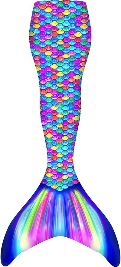Undinės uodega su ląstu FIN FUN MERMAIDENS RAINBOW Youth S/M, 116 - 140, 27,5 - 39