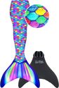 Undinės uodega su ląstu FIN FUN MERMAIDENS RAINBOW Youth S/M, 116 - 140, 27,5 - 39