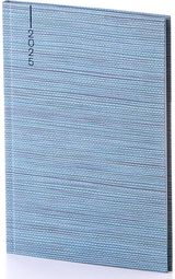 Darbo knyga QUADRO BALACRON 2025, 20x14 flex texture ocean (savaitė ir užrašai a tvarte)