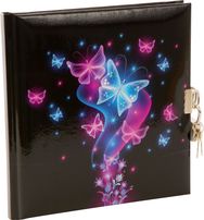 Dienoraštis GB SUMMER BUTTERFLY su spynele, 17x17 cm, 96 psl.