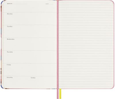 Darbo knyga MOLESKINE SAKURA 13x21cm, be datos, kietas viršelis, savaitė