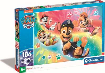 Dėlionė CLEMENTONI BRILLIANT PAW PATROL 104 det.