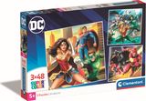 Dėlionė CLEMENTONI SQUARE DC COMICS JUSTICE LEAGUE 3x48 det.