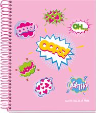 Sąsiuvinis MR WOW PINK su spirale, A5, 120 l., langeliais