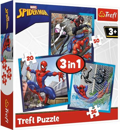 TREFL SPIDER-MAN 3 dėlionių rinkinys Žmogus-voras